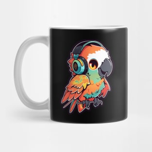 Parrot Headphones Mug